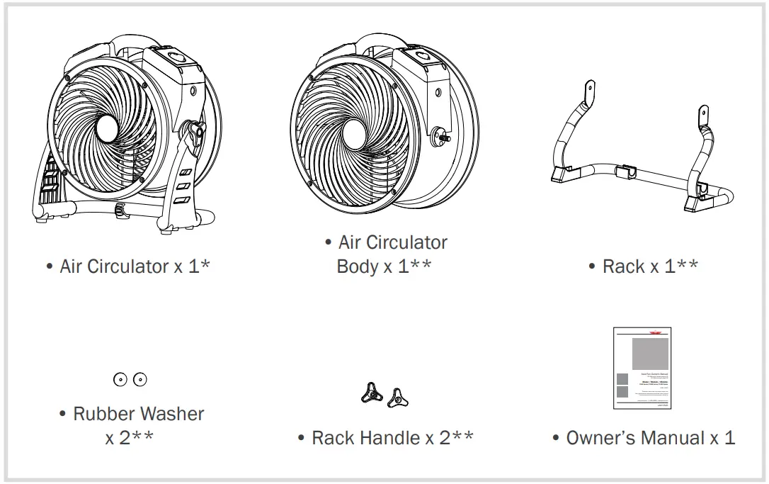 XPOWER FC 100 Axial Fan Carpet Dryer Floor Blower Utility Air Circulator - fig