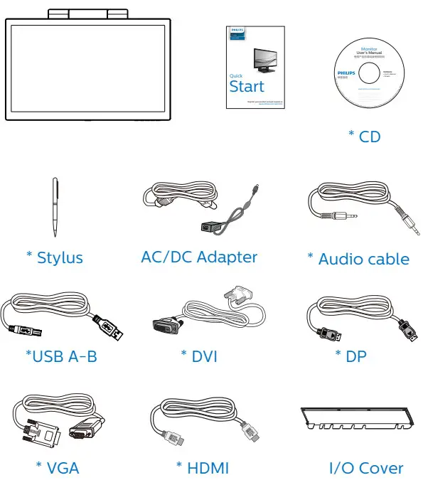 PHILIPS 222B9 242B9 B Line LED Monitor - Figure 1