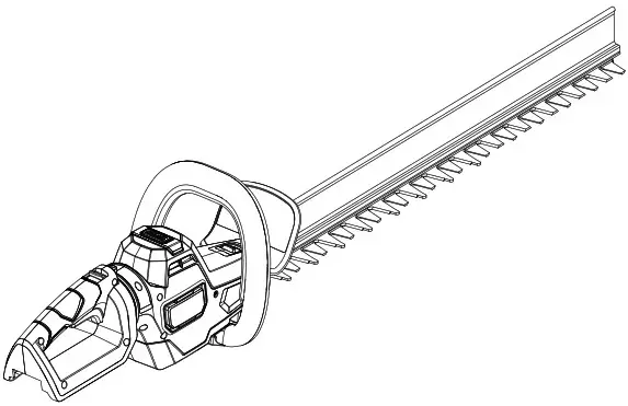RYOBI RY40606 40V Hedge Trimmer - cover