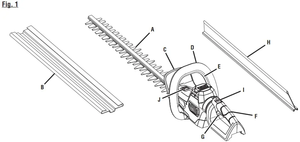 RYOBI RY40606 40V Hedge Trimmer - overview 1