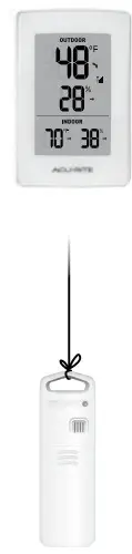 AcuRite 00609SBLA1 Digital Thermometer I - Display Placement