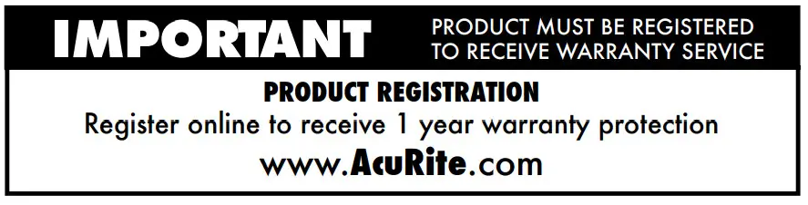 AcuRite 00609SBLA1 Digital Thermometer I - IMPORTANT