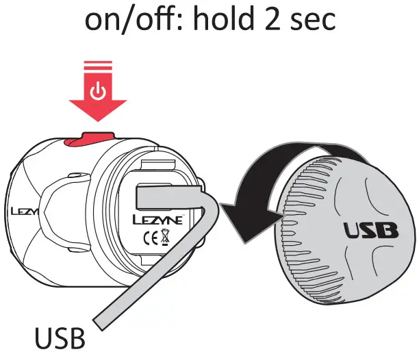 LEZYNE 73246 Y16 Femto USB Rear Stvzo - FIGURE 1