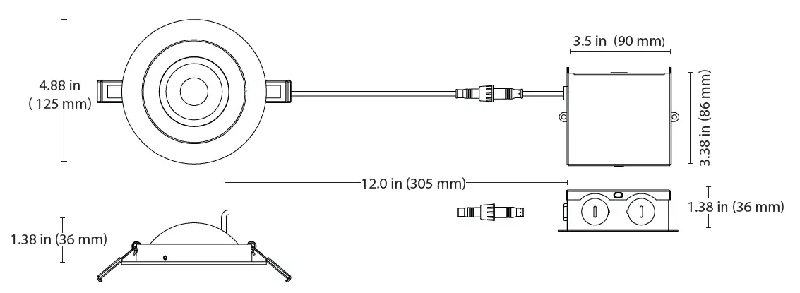 NICOR-DGF4-4-Inch-LED-Recessed-Adjustable-Floating-Gimbal-Instruction-FIG-1