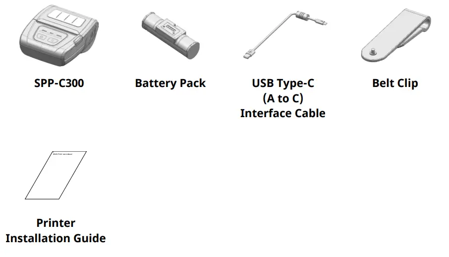 BIXOLON SPP-C300 2 and 3 Inch Mobile Receipt Printer - fig 18
