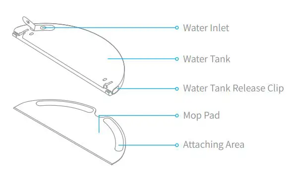 xiaomi Dreame D9 Robot Vacuum Cleaner User Manual - Mopping Module