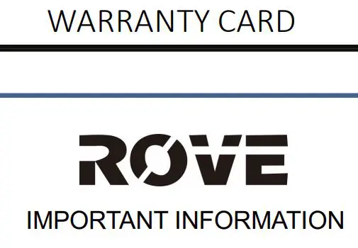 ROVE G2800 Robot Vacuum Cleaner User Guide