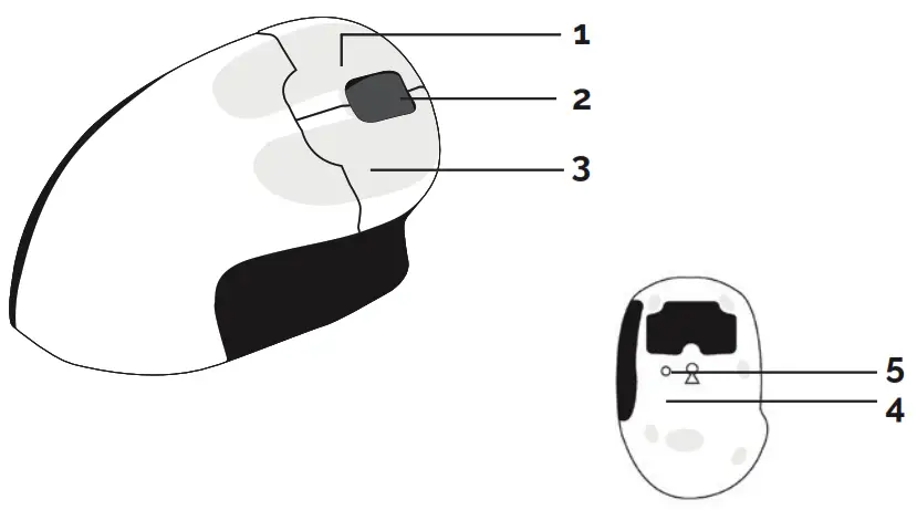 BAKKER ELKHUIZEN Ergo Grip Mouse Wireless - 2