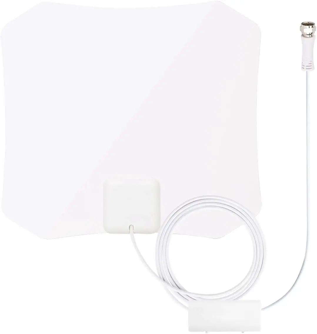 ANTOP AT-132B Paper Thin Indoor TV Antenna with Smartpass Amplifier and Filter