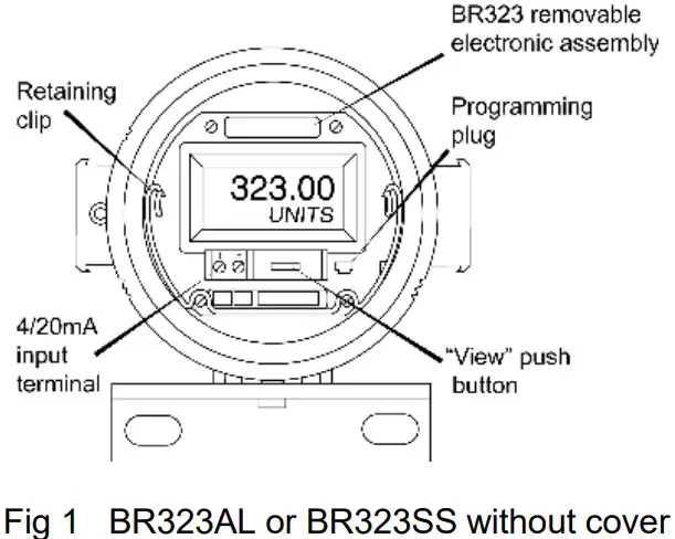 BEKA BR323AL Explosion Proof 4 20mA Loop Powered Indicator - Figure 1