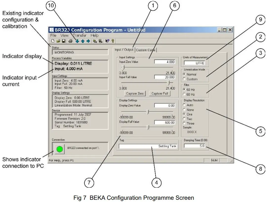 BEKA BR323AL Explosion Proof 4 20mA Loop Powered Indicator - Figure 6