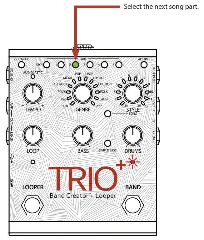 DigiTech Trioplus Band Creator Looper - Fig9