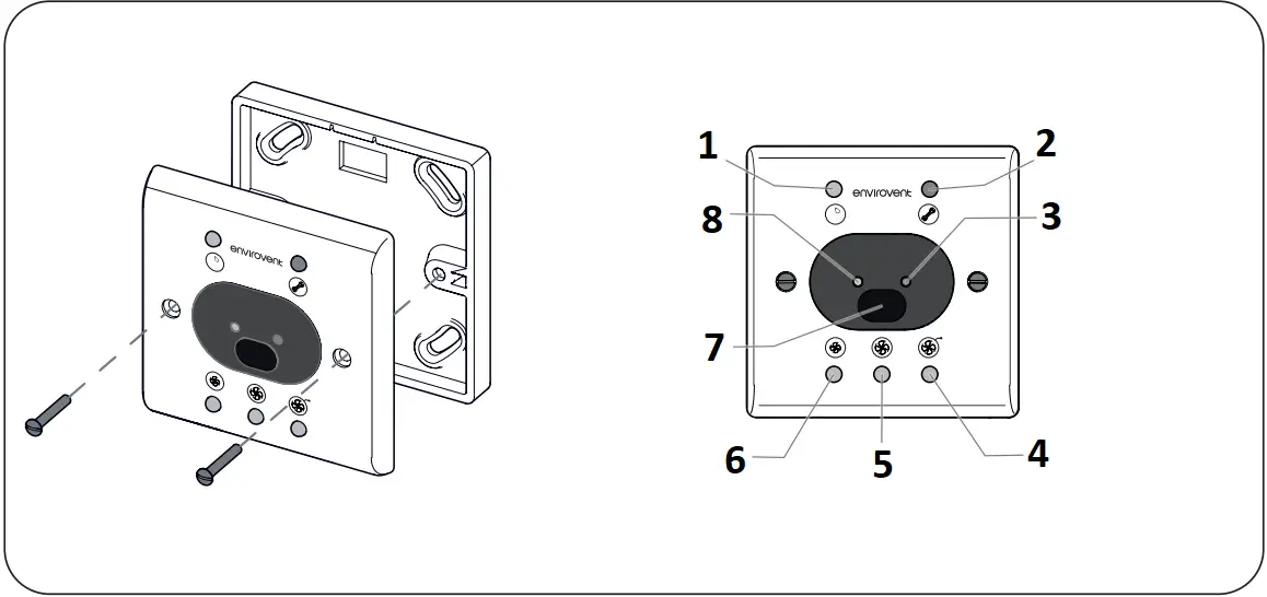 envirovent MEV 160 - Remote control battery
