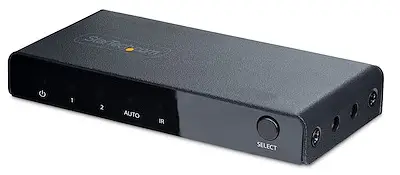 StarTech com 2PORT HDMI SWITCH 8K 2 Port HDMI Video Switch 8K 60Hz USB Powered