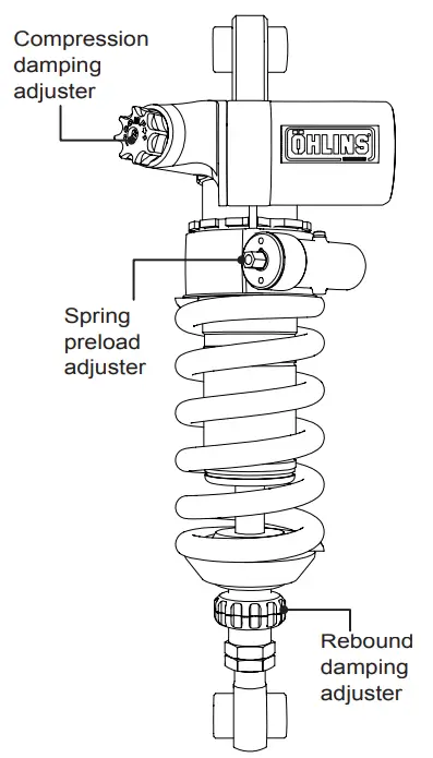 HLINS BM 645 Shock Absorber for BMW R NineT Scrambler - fig 1