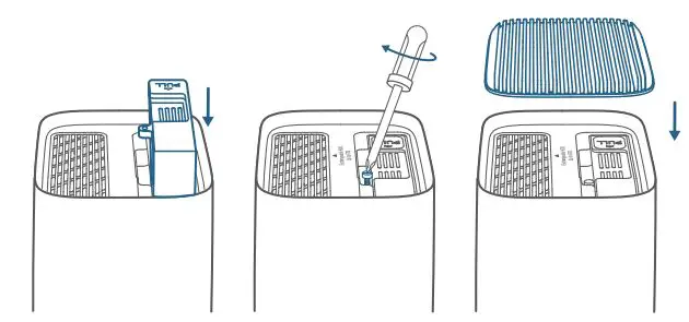 S330 EufyCam Add-On Camera User Guide - Insert and screw the bracket back to S380 HomeBas