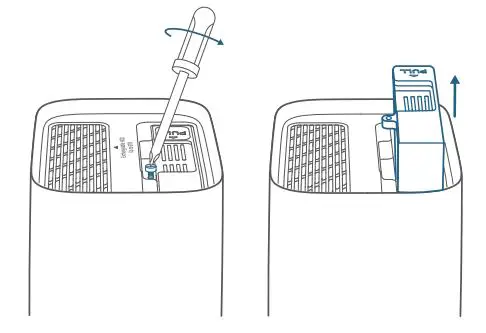 S330 EufyCam Add-On Camera User Guide - Loosen the screw, then pull out the hard drive bracket