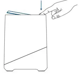 S330 EufyCam Add-On Camera User Guide - Push down the top lid to remove it