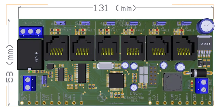 CNC4PC C86 Connector Board - WIRING EXAMPLE 1