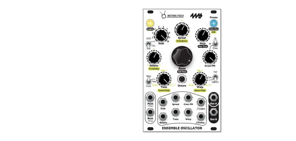 4ms Company Ensemble Oscillator Module Black User Manual