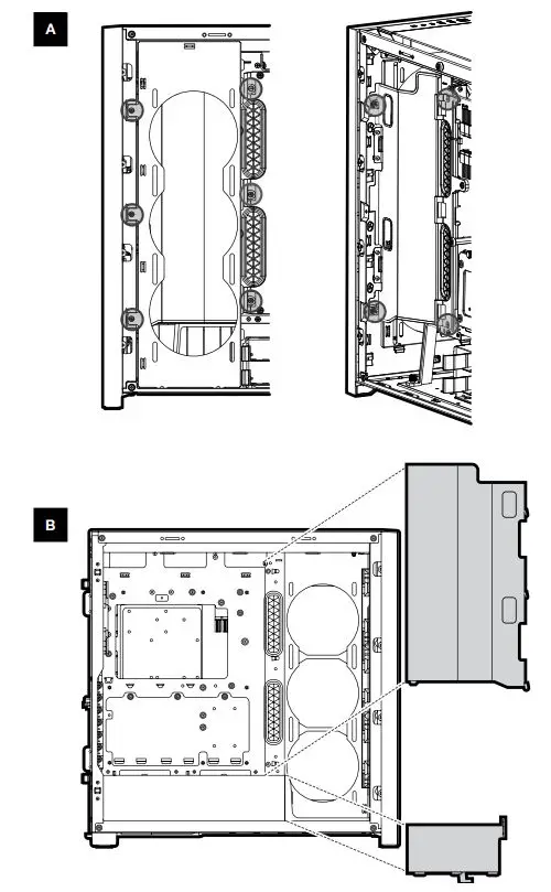 CORSAIR iCUE 5000X RGB User Guide - REMOVING THE CABLE BAR