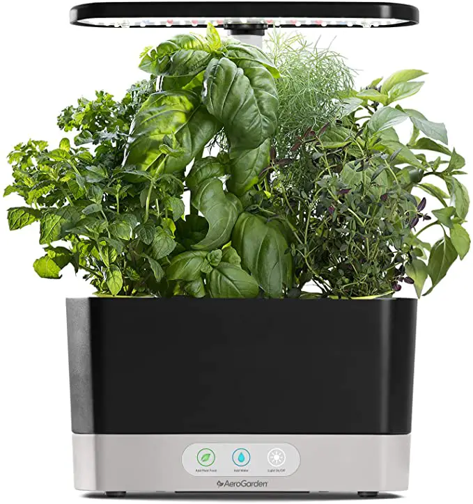 AeroGarden 100912-BLK WHT STB Indoor Garden with LED Grow Light