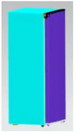 Midea HS-208FN 157L Upright Freezer- REVERSING11