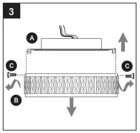 allen roth CLL14CH Flush Mount Ceiling Fixtur - ASSEMBLY INSTRUCTIONS 3