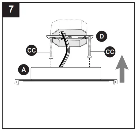 allen roth CLL14CH Flush Mount Ceiling Fixtur - ASSEMBLY INSTRUCTIONS 7