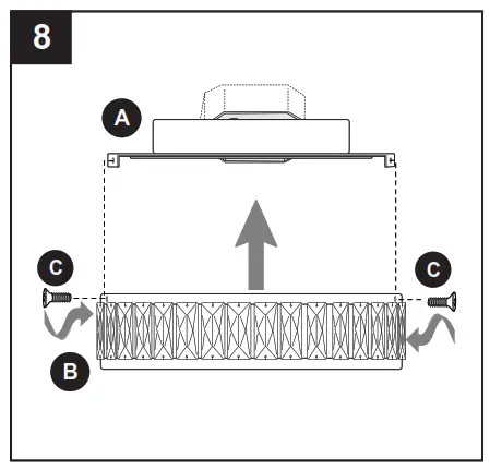 allen roth CLL14CH Flush Mount Ceiling Fixtur - ASSEMBLY INSTRUCTIONS 8