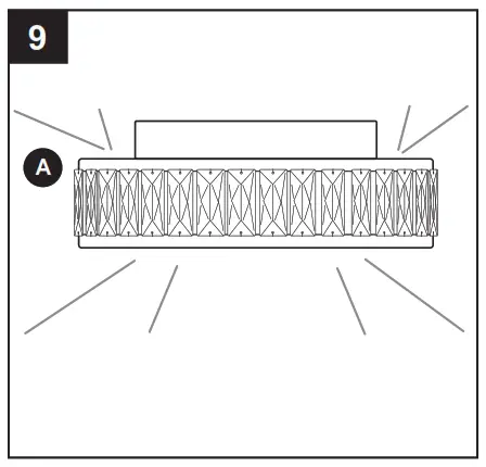 allen roth CLL14CH Flush Mount Ceiling Fixtur - ASSEMBLY INSTRUCTIONS 9