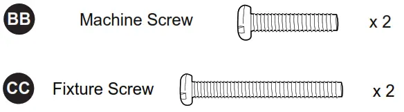 allen roth CLL14CH Flush Mount Ceiling Fixtur - Hardware Used