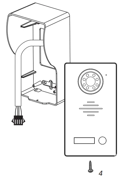 ELRO DV477W Video Door Intercom 7 inch Color Screen - Installing 2