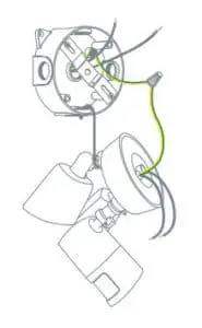 Connect both wires from the junction box and Camera