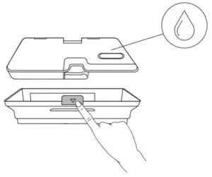 Press the dust collector