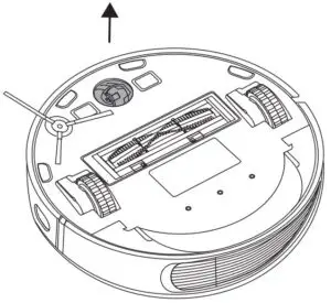 Pull out the swivel wheel