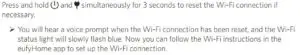 Reset the Wi-Fi