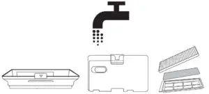 Rinse the water tank