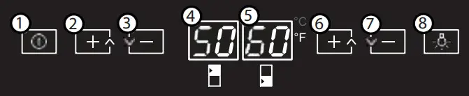 dacor Wine Cellar - Dual-Zone Control Panel