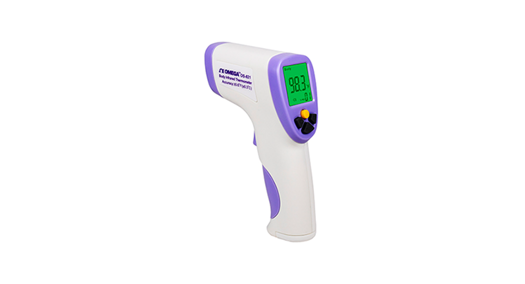 Omega Os820-series Non-contact Body Ir Thermometer With 3 Color Alarm Backlight Display User Guide