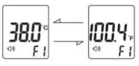 OMEGA OS820 Series Non Contact Body IR Thermometer with 3 Color Alarm Backlight Display - Temperature