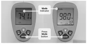 OMEGA OS820 Series Non Contact Body IR Thermometer with 3 Color Alarm Backlight Display - instalation4