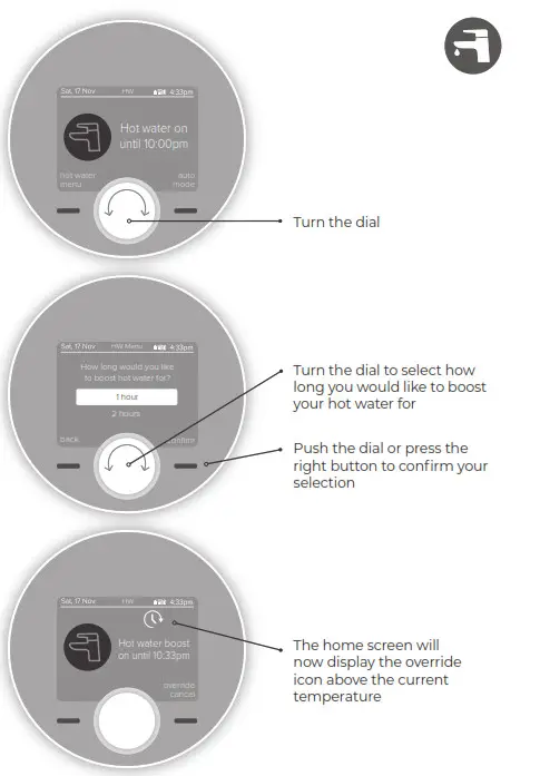 ideal HEATING Halo Combi Wi-Fi Wireless Boiler Thermostat- BOOST