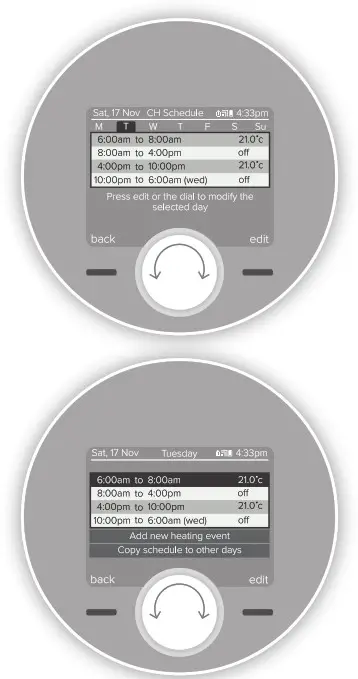 ideal HEATING Halo Combi Wi-Fi Wireless Boiler Thermostat- SCHEDULES 1