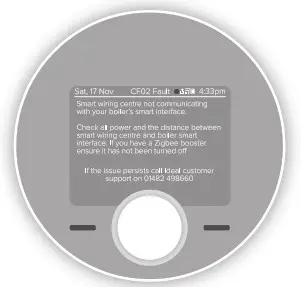 ideal HEATING Halo Combi Wi-Fi Wireless Boiler Thermostat- SMART INTERFACE 2