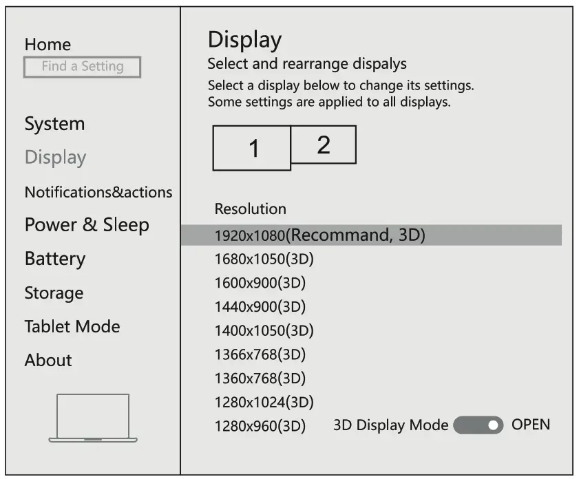 EZQuest X40016 USB C to HDMI 4K 60Hz Adapter with HDR - displa seting
