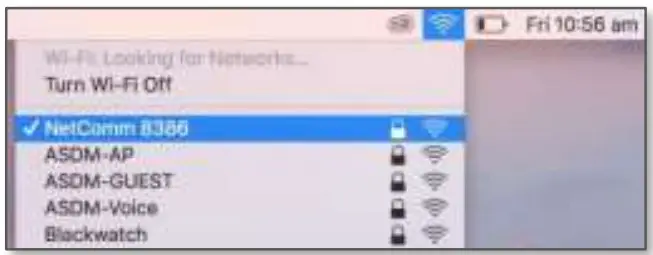 NetComm NF20 Wireless Security - Airport