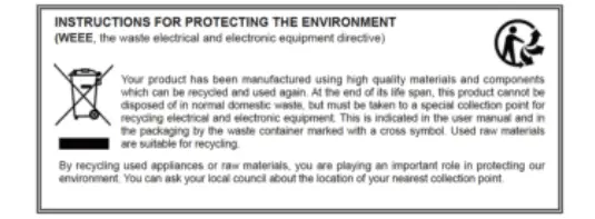 Instruction for Protecting the Environment