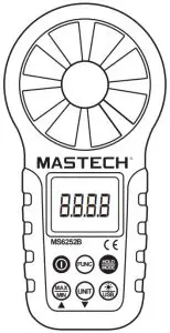 MASTECH MS6252B Digital Anemometer with TemperatureHumidity
