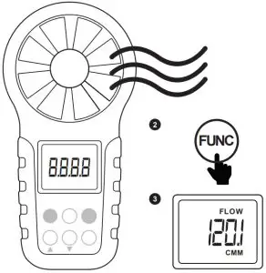 MASTECH MS6252B Digital Anemometer with TemperatureHumidity - VOLUME